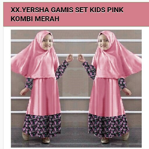 Yersha Gamis 1 Set Pink