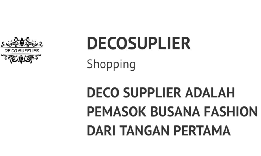 DECOSUPPLIER 0