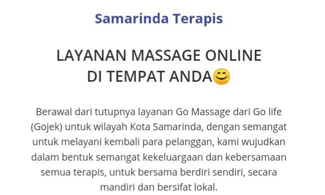 Go Massage Samarinda Terapis 0