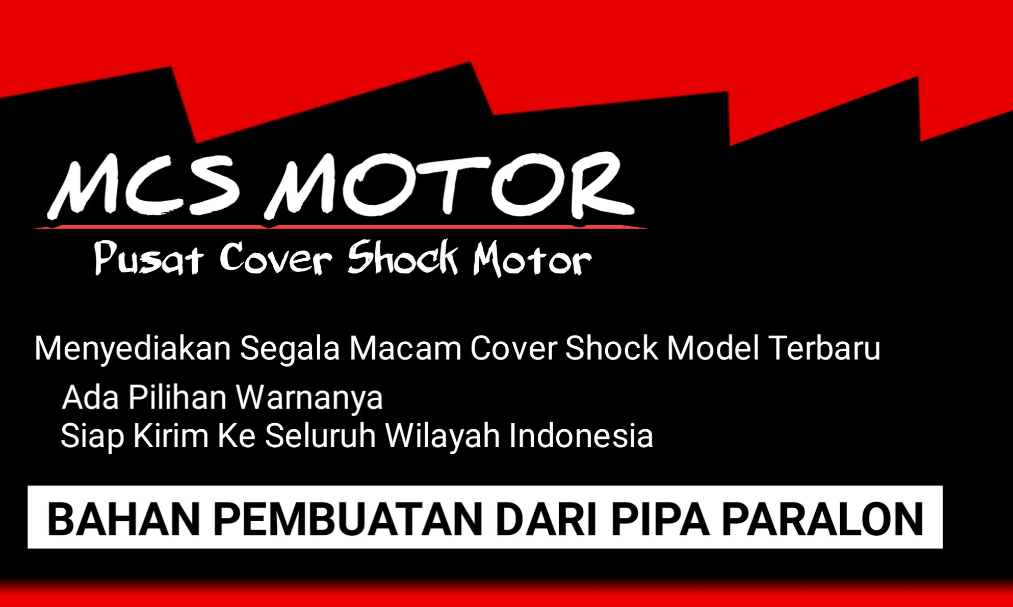 MCS MOTOR - Jual Cover Shock 2