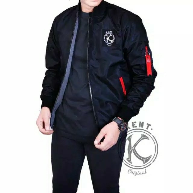  Jaket Bomber 2in1 KENT Black 5