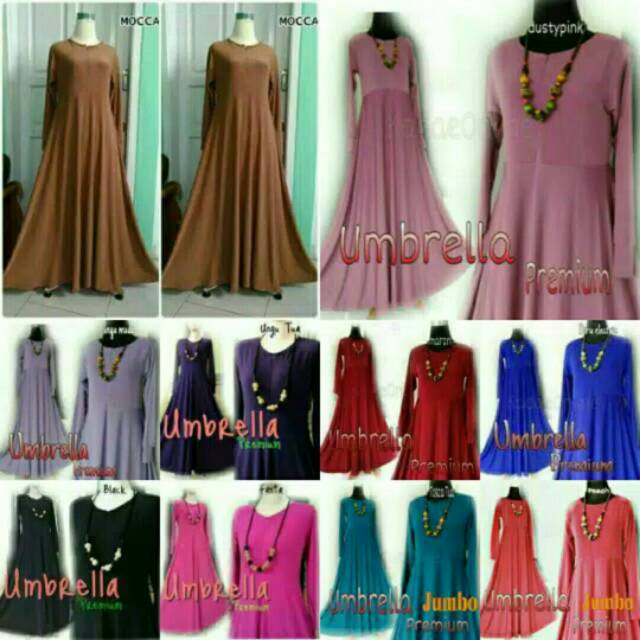 Gamis jersey polos murah berkualitas 4