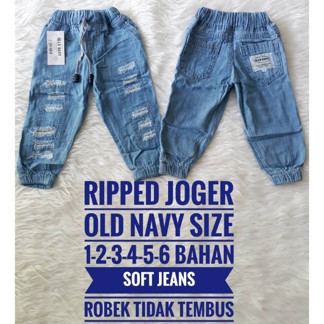 Jeans anak jogger ripped old navy
