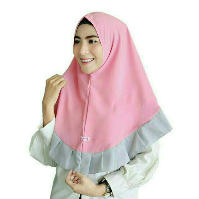 Jilbab instan ruffle 2