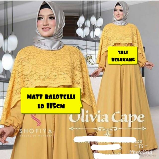 Sale gamis dan cape brukat