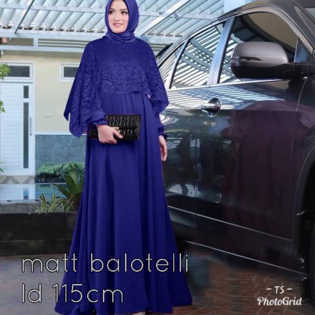 Sale gamis dan cape brukat 2