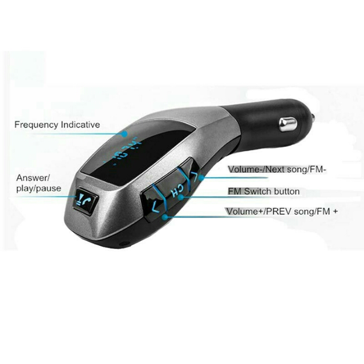 2 in 1 Bluetooth Car FM Transmitters Mobil OMSCPESVQ D10 4