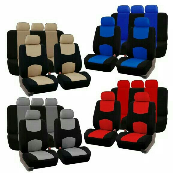 9 Pcs Cover  SARUNG PELINDUNG JOK Depan Bekang Untuk Mobil Universal 2