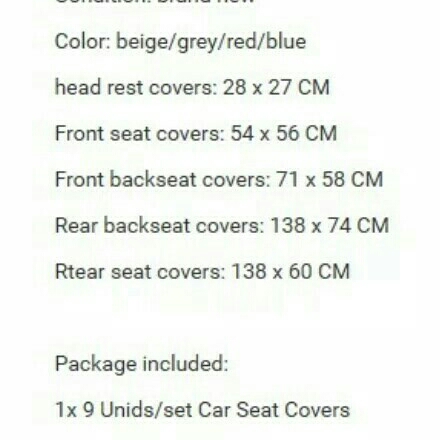 9 Pcs Cover  SARUNG PELINDUNG JOK Depan Bekang Untuk Mobil Universal 3