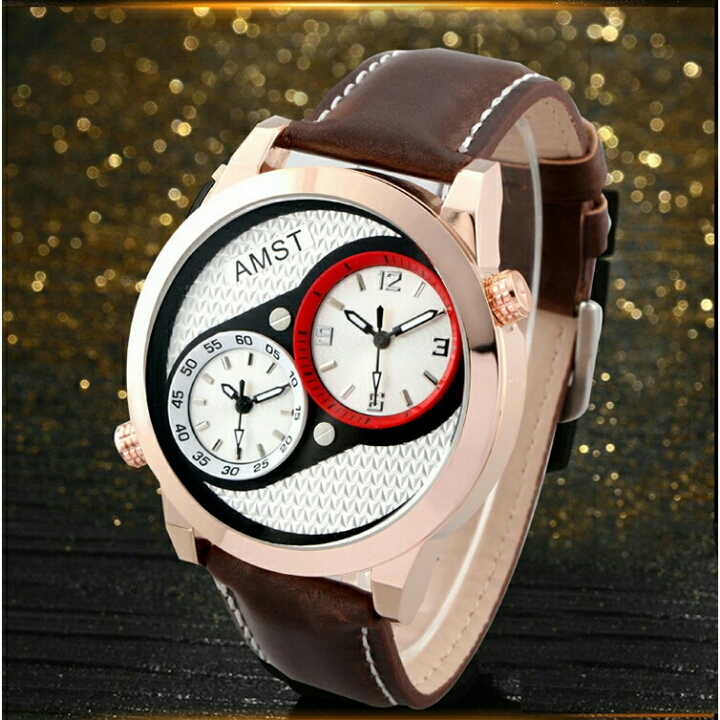 AMST Jam Tangan Analog Kulit Pria -  SZWS0RGDE D30 2