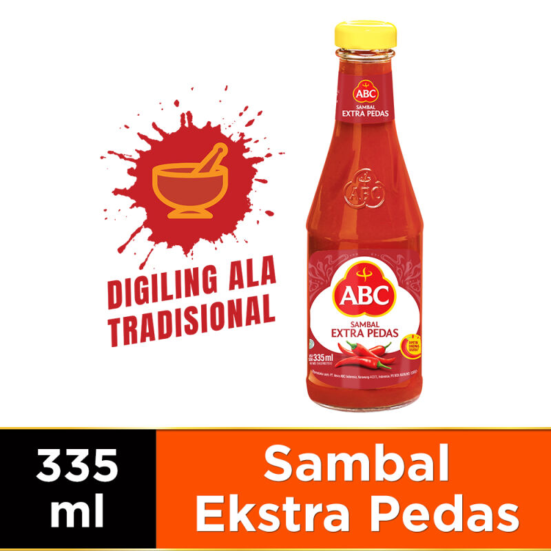 Abc Sambal Extra Pedas 335Ml