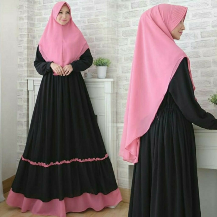 Afifa Gamis Set Syari Moscrepe 2