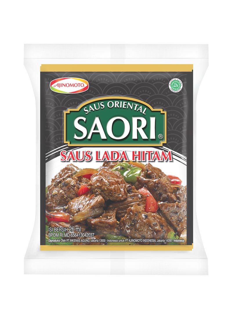 Ajinomoto Saus Lada Hitam Saori 2X26ml
