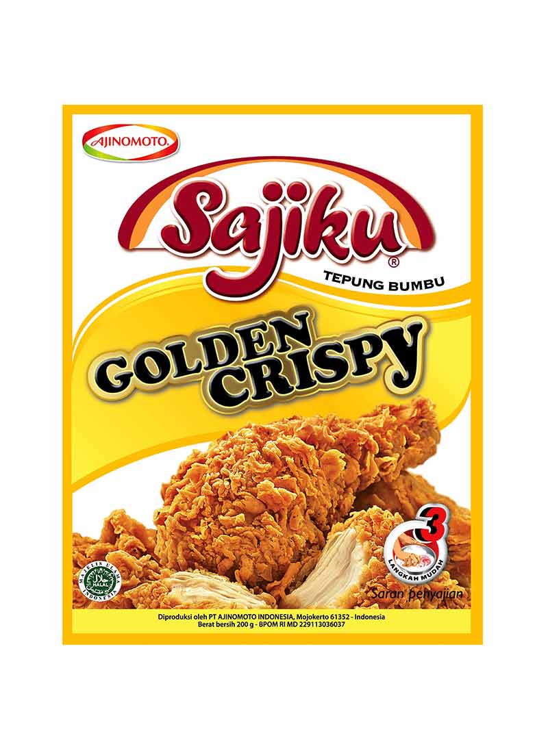 Ajinomoto Tepung Bumbu Sajiku Golden Crispy 200G