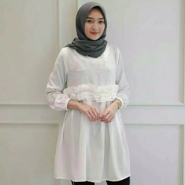 Alma TunikBlouse MuslimPeyet Mutiara 3