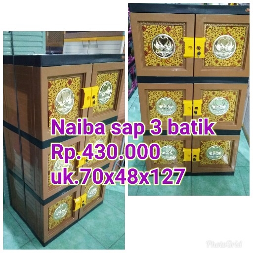 Almari Plastik Napoli-Naiba-Clup B Polos Sap 3 3
