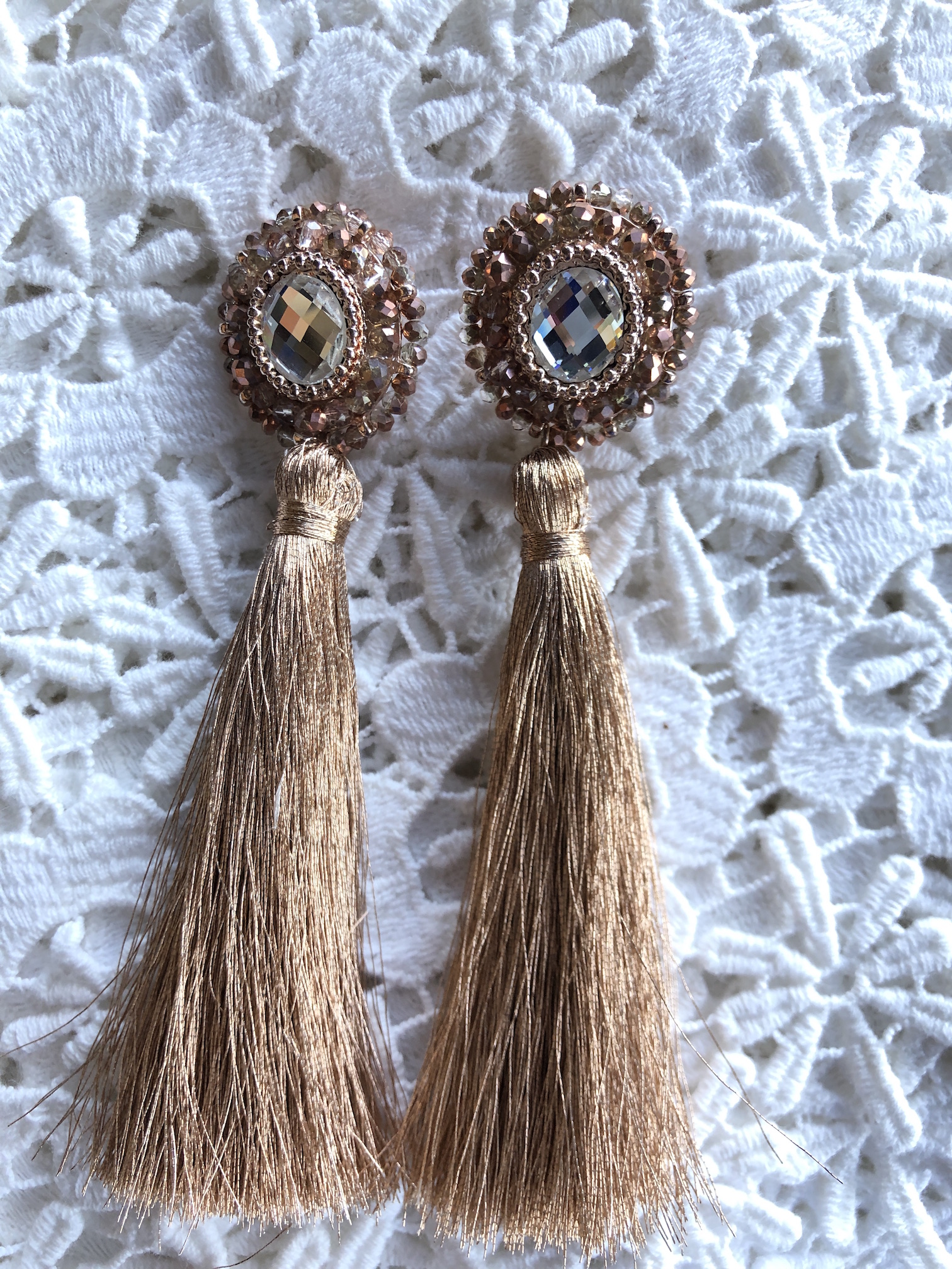 Anting Wanita  Kristal Benang 