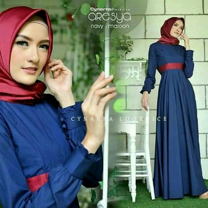 Aresya Dress  Maxi Dress  Baju Gamis Wanita 4