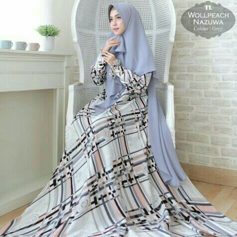 Baju Muslim Gamis Syari Wollpeach Nazuwa 5