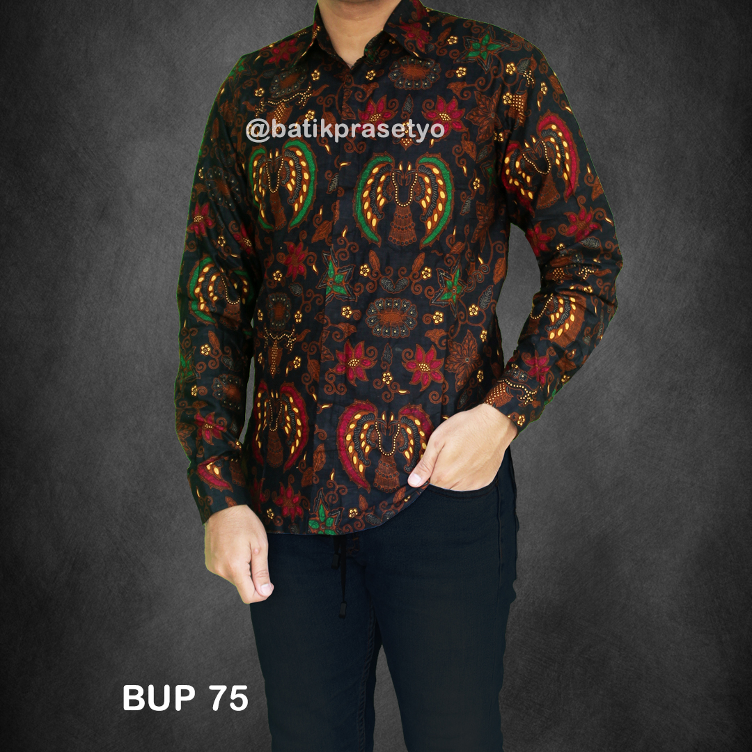 Baju Batik Pria Lengan Panjang Motif Terbaru Kusuma 4