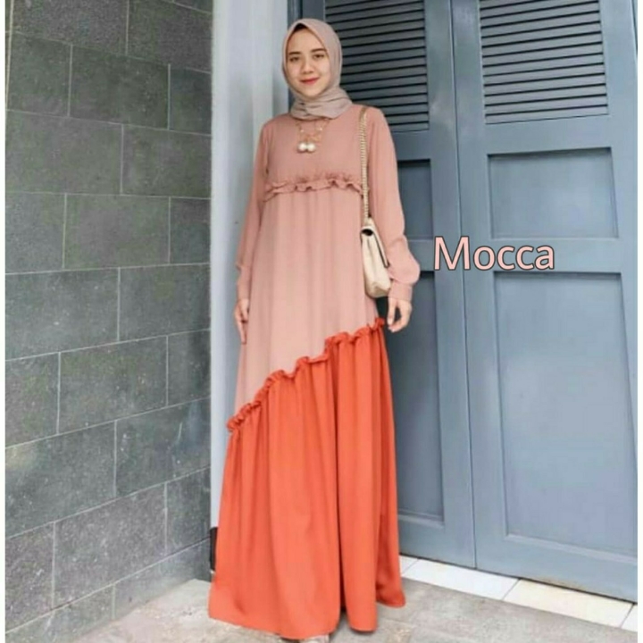 Binar Maxi Gamis Cantik Stylish - Moscrepe 2