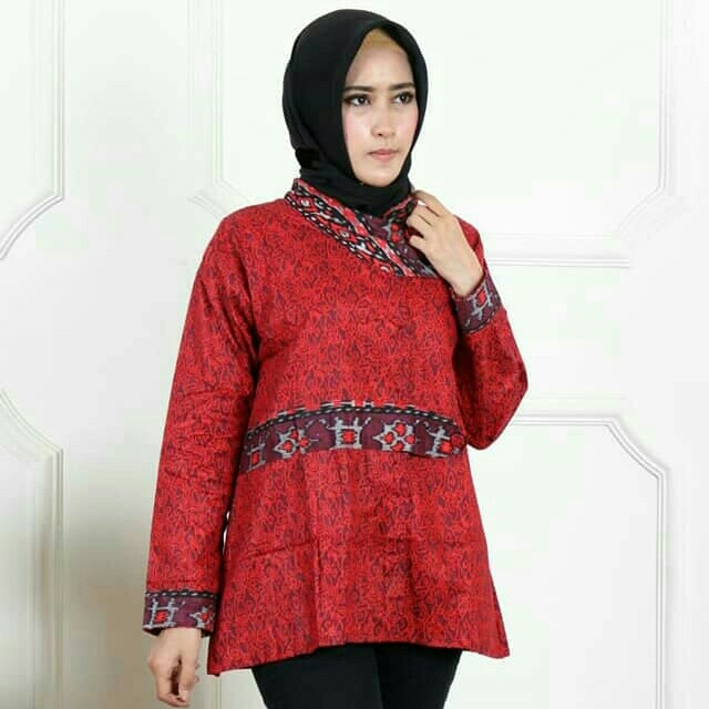 Blouse Batik Merah 2
