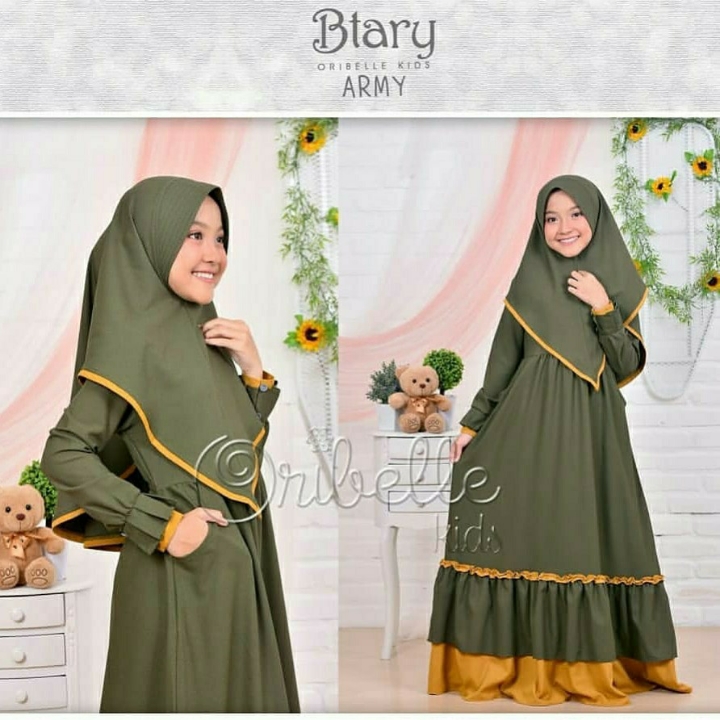 Btary Kids Syari  Gamis Syari Anak  Baju Muslim Anak 2