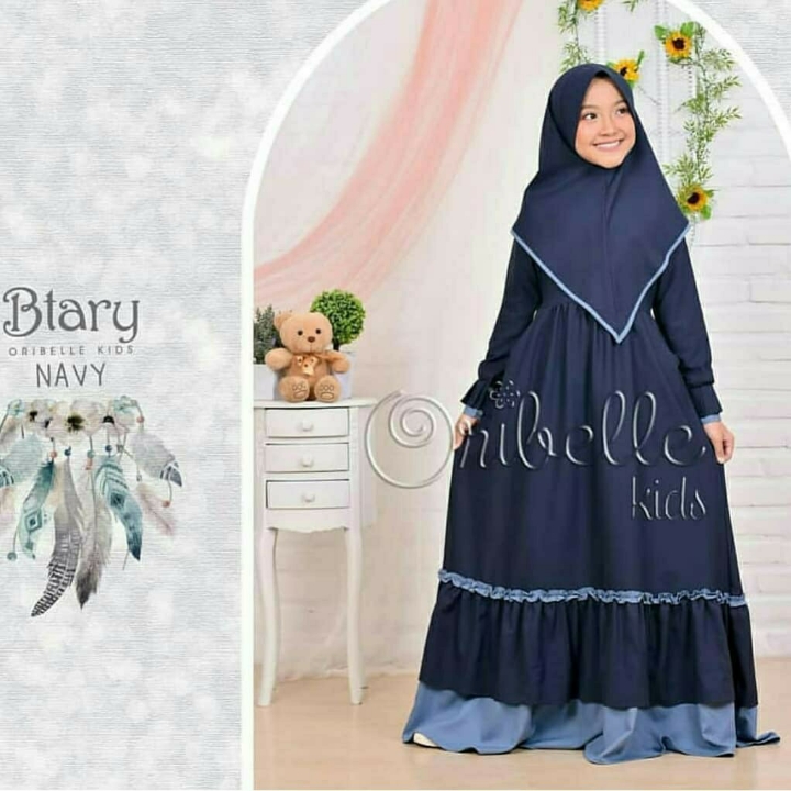 Btary Kids Syari  Gamis Syari Anak  Baju Muslim Anak 3