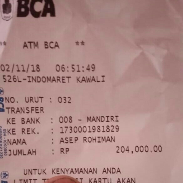 Bukti Kirim Dan Bukti Transfer 2