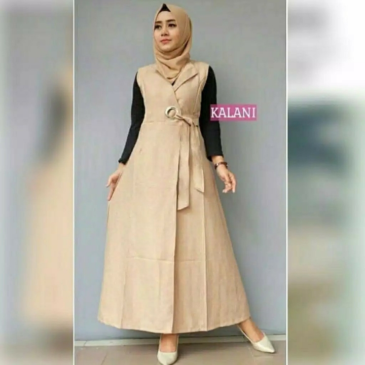 Calani Outer  Vest Hijab  Cardigan Muslimah 2