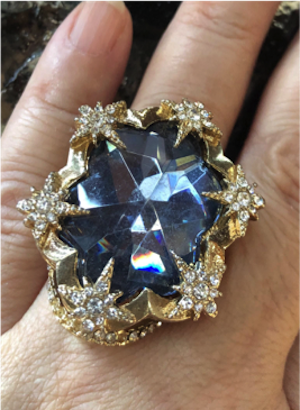 Cincin aksesoris wanita - kristal