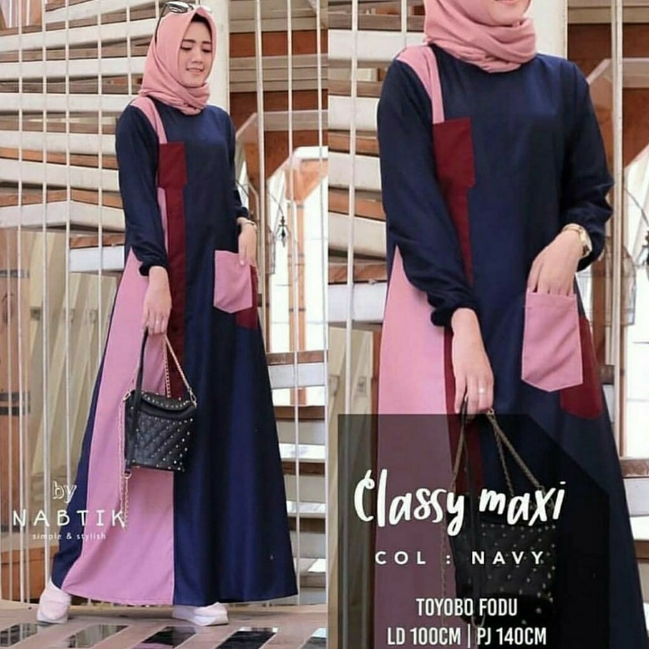 Classy Maxi  Gamis Remaja  Baju Muslim Wanita 2