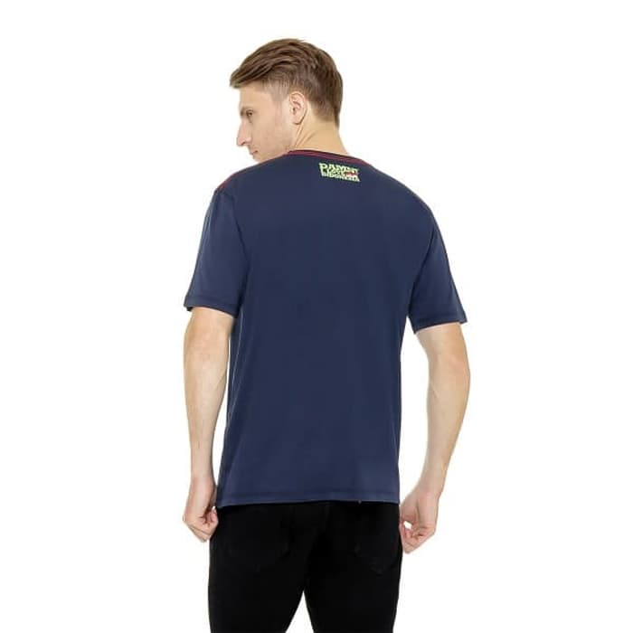 DAMN! I LOVE INDONESIA KAOS PRIA WARP TEXT NAVY - Navy, S 3