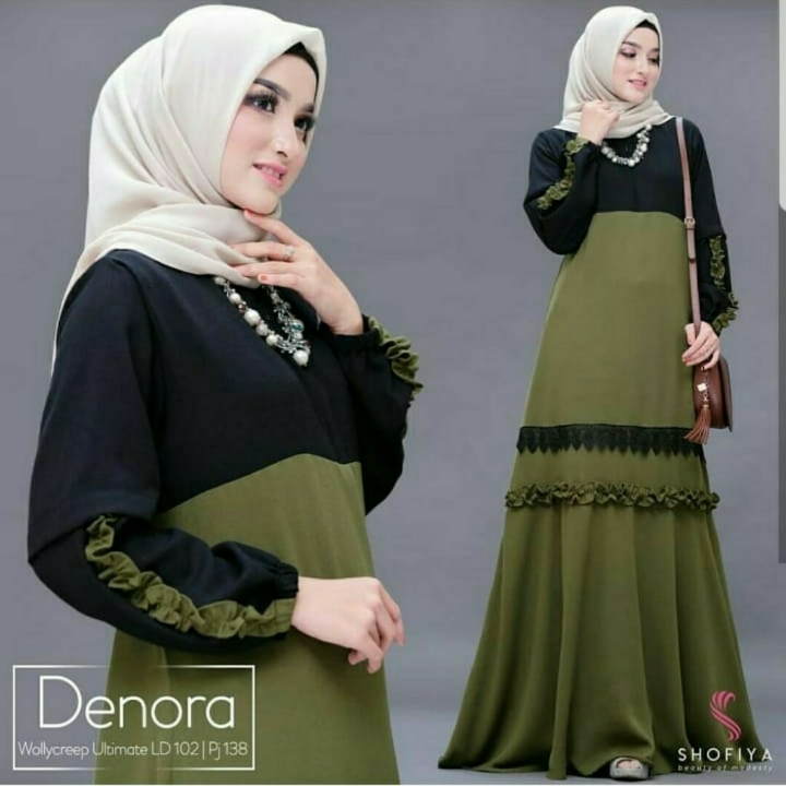 Denora Maxi Baju Gamis Muslim Modern 3