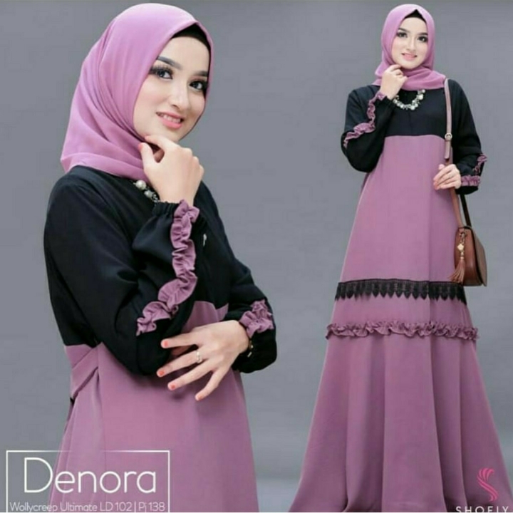 Denora Maxi Baju Gamis Muslim Modern 4