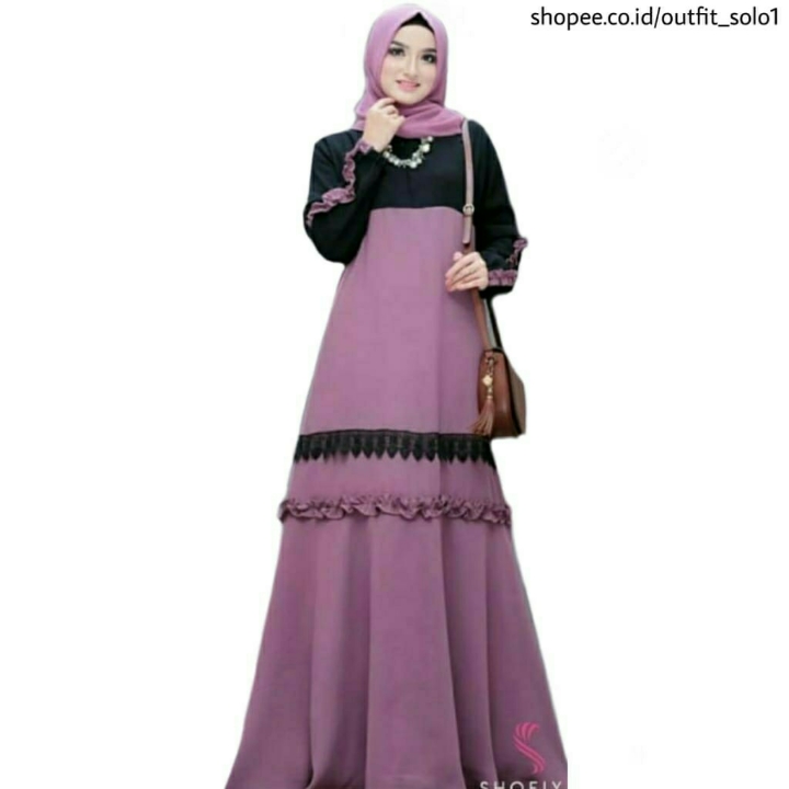 Denora Maxi Baju Gamis Muslim Modern 5