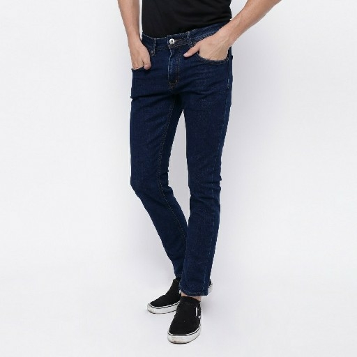 Edwin Celana Panjang Jeans Pria LA Medium Dark Blue Slimfit 2