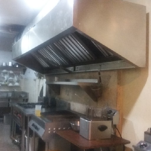 Exhaust Hood With Grease Filter And Lamp 2