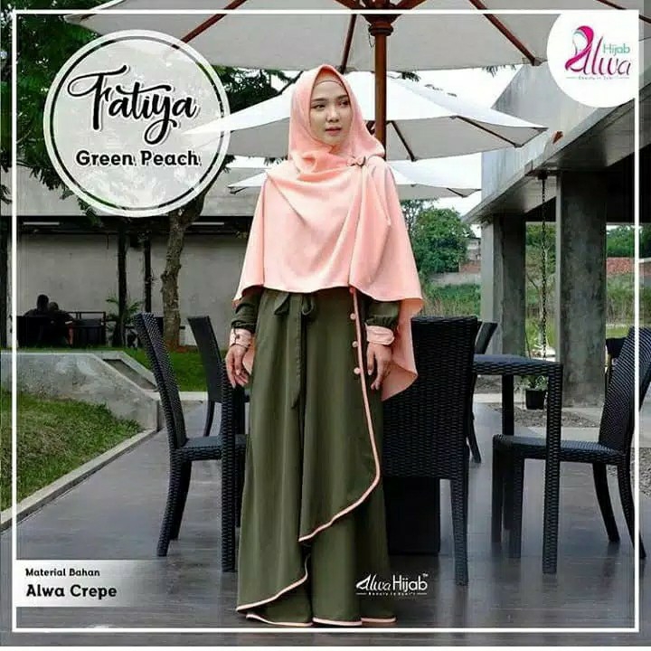 Fatiya Gamis SyariDress HijabMaxi Wanita 2