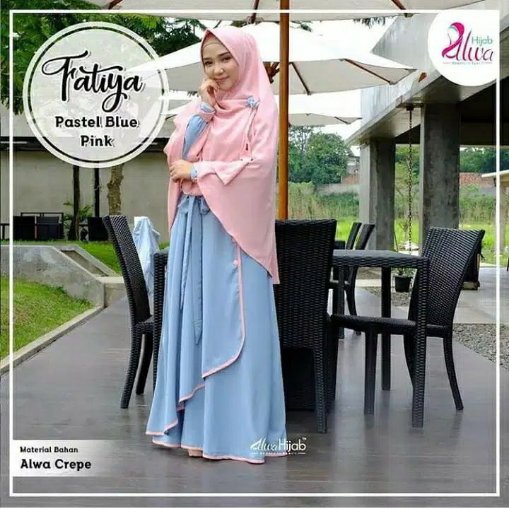 Fatiya Gamis SyariDress HijabMaxi Wanita 3