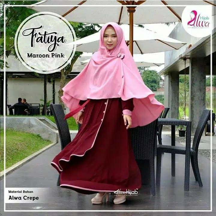 Fatiya Gamis SyariDress HijabMaxi Wanita 4