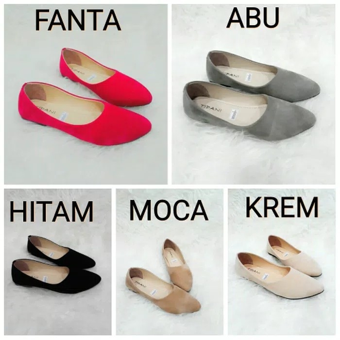 Flatshoes Ballet Ballerina 1  Polos  Ready Banyak Warna 2