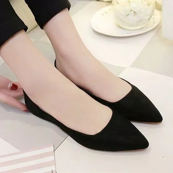 Flatshoes Ballet Ballerina 1  Polos  Ready Banyak Warna 4