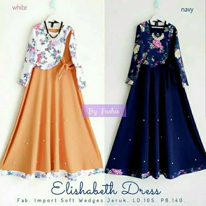 Gamis Bunga Dress Motif Elisabeth 2