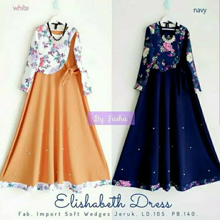 Gamis Bunga Dress Motif Elisabeth 2