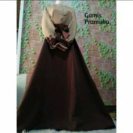 Gamis Kerja PNS Hitam Putih - Putih - Khaki - Pramuka 4