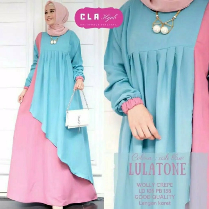 Gamis MOSCREPE Lulatone Maxi BEST SELLER  2