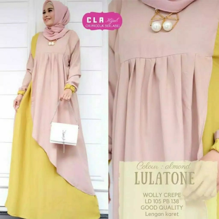 Gamis MOSCREPE Lulatone Maxi BEST SELLER  3