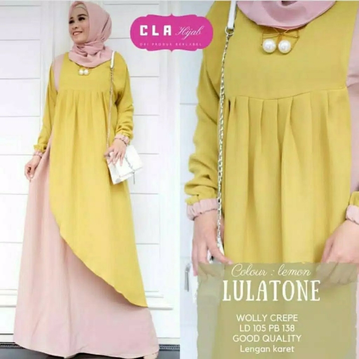 Gamis MOSCREPE Lulatone Maxi BEST SELLER  4