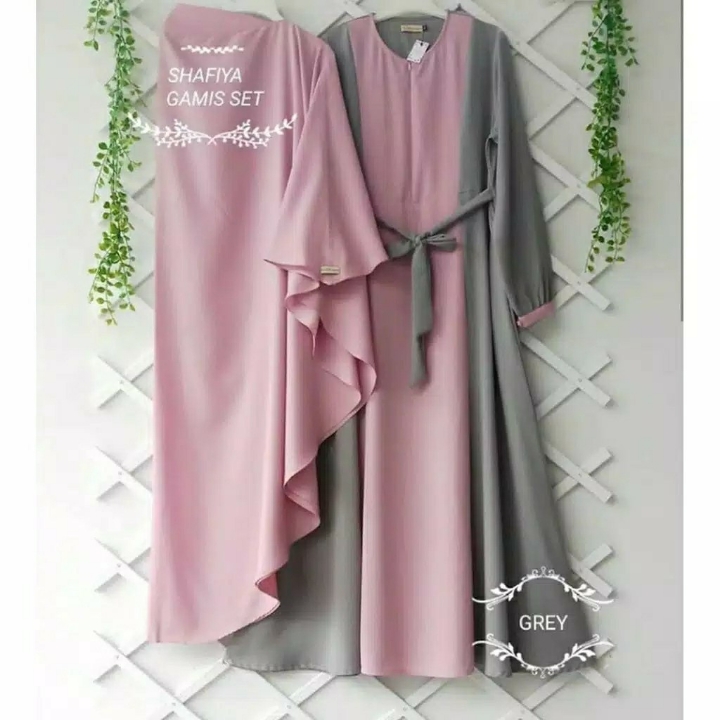 Gamis Modern Set Hijab - Shafiya Syari 2